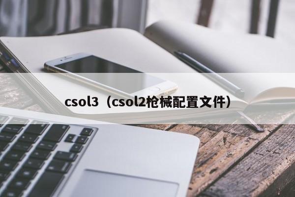 csol3（csol2枪械配置文件）  第1张