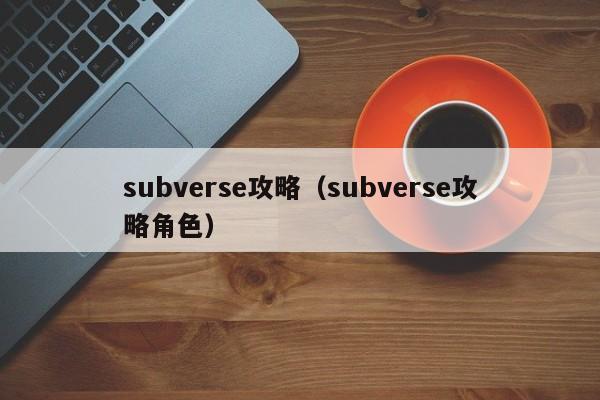 subverse攻略（subverse攻略角色）